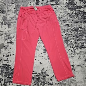Bright pink cherokee infinity scrub pants XL